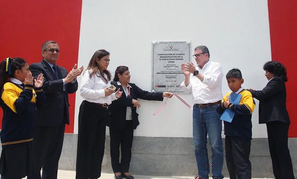 Se inaugura moderna infraestructura de la I.E. N°1268  &quot;Gustavo Mohme Llona&quot; en Huaycán, Ate